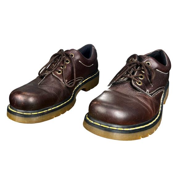 Vintage Dr. Martens Men’s Brown Leather Lace Up Chunky Oxfords Size US 13